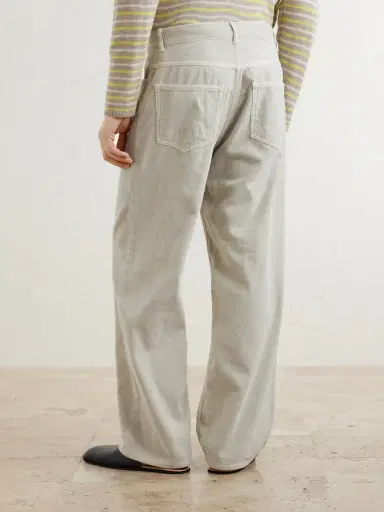 Auralee Wide-Leg Garment-Dyed Cotton-Corduroy Trousers - Men | Thumbnail 4