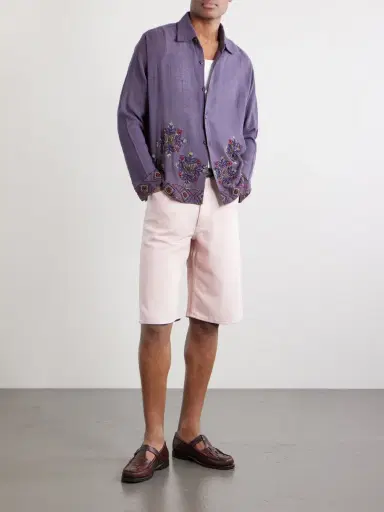 Kartik Research Bead-Embellished Embroidered Cotton Shirt - Men | Thumbnail 2 Kartik Research Bead-Embellished Embroidered Cotton Shirt - Men | Thumbnail 2