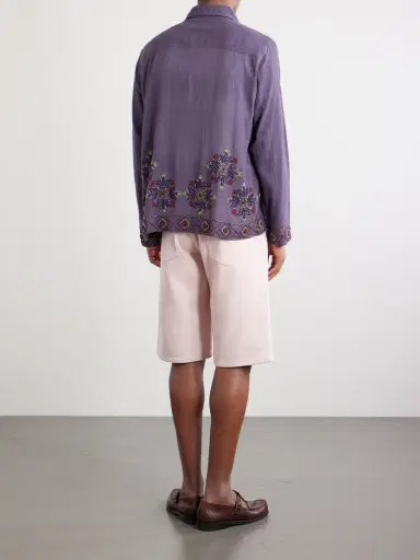 Kartik Research Bead-Embellished Embroidered Cotton Shirt - Men | Thumbnail 4 Kartik Research Bead-Embellished Embroidered Cotton Shirt - Men | Thumbnail 4