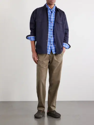 Kartik Research Pataudi Checked Linen Shirt - Men | Thumbnail 2
