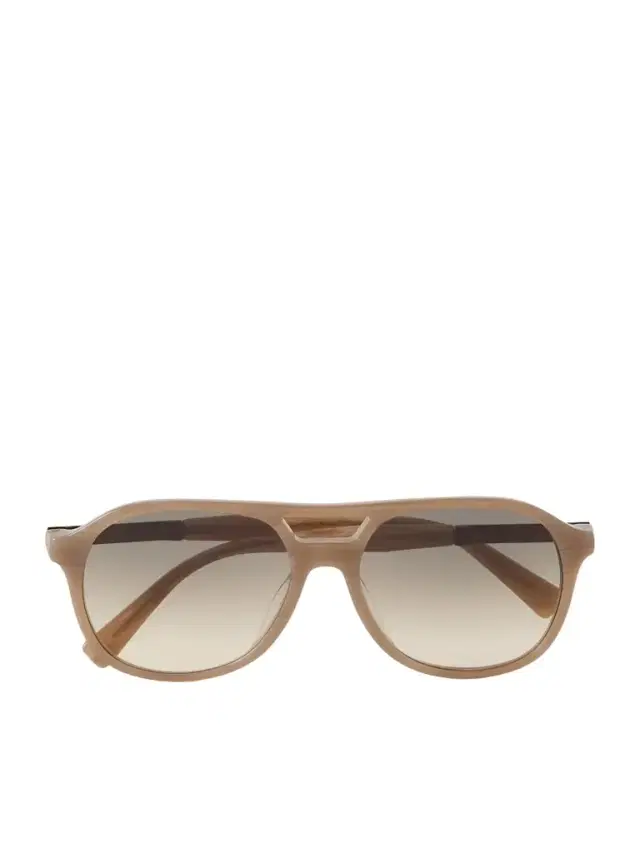 Brunello Cucinelli Aviator-Style Acetate Sunglasses - Men