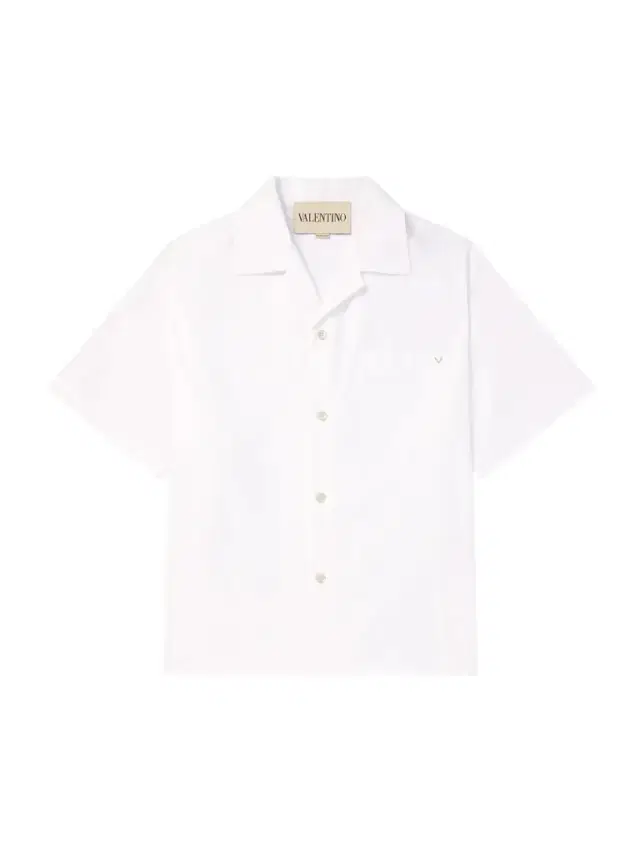 Valentino Garavani Camp-Collar Logo-Embellished Cotton-Poplin Shirt - Men