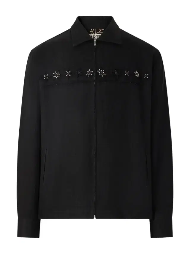 Embroidered Linen Jacket - Men
