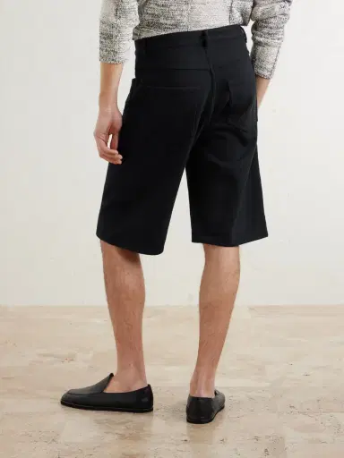 Auralee Wide-Leg Silk Shorts - Men | Thumbnail 4 Auralee Wide-Leg Silk Shorts - Men | Thumbnail 4