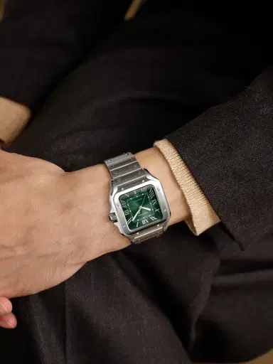 Cartier Santos de Large Automatic Stainless Steel Watch, Ref. WSSA0062 - Men | Thumbnail 2 Cartier Santos de Large Automatic Stainless Steel Watch, Ref. WSSA0062 - Men | Thumbnail 2