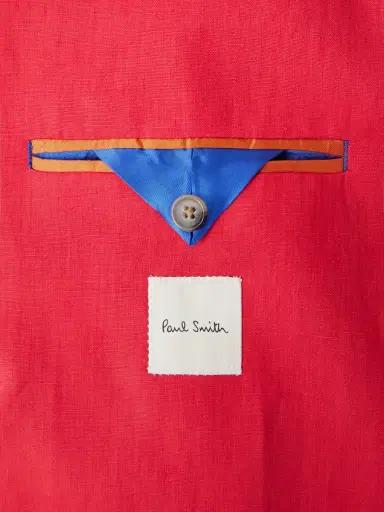 Paul Smith Double-Breasted Linen Blazer - Men | Thumbnail 6