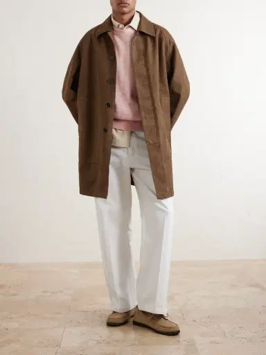Auralee Garment-Dyed Cotton-Twill Coat - Men | Thumbnail 2