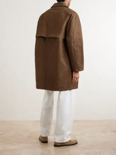 Auralee Garment-Dyed Cotton-Twill Coat - Men | Thumbnail 4