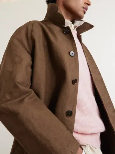 Auralee Garment-Dyed Cotton-Twill Coat - Men | Thumbnail 5