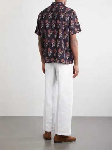 Kartik Research Camp-Collar Floral-Print Silk Shirt - Men | Thumbnail 4 Kartik Research Camp-Collar Floral-Print Silk Shirt - Men | Thumbnail 4