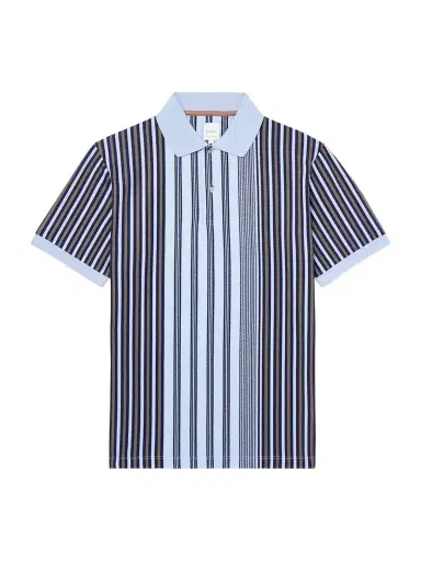 Paul Smith Striped Knitted Cotton Polo Shirt - Men | Thumbnail 1