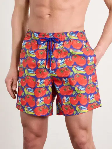 Vilebrequin Moorea Straight-Leg Mid-Length Printed Recycled Swim Shorts - Men | Thumbnail 2