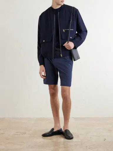 Paul Smith Straight-Leg Cotton and Lyocell-Blend Shorts - Men | Thumbnail 2