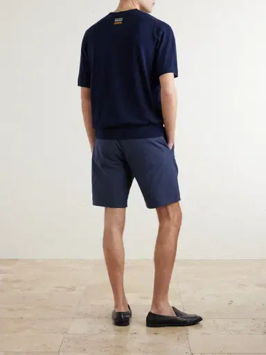 Paul Smith Straight-Leg Cotton and Lyocell-Blend Shorts - Men | Thumbnail 4