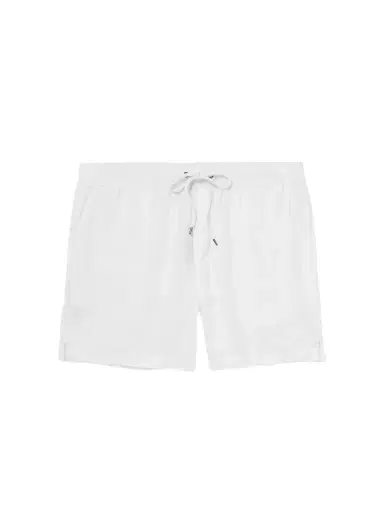 James Perse Straight-Leg Garment-Dyed Linen Drawstring Shorts - Men | Thumbnail 1