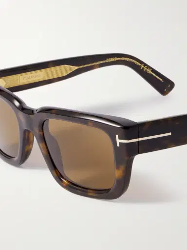 Tom Ford Icon Rectangular-Frame Tortoiseshell Acetate Sunglasses - Men | Thumbnail 3