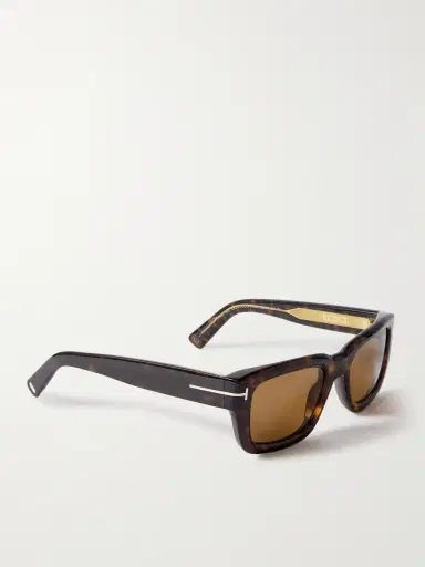 Tom Ford Icon Rectangular-Frame Tortoiseshell Acetate Sunglasses - Men | Thumbnail 4