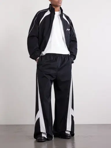 Acne Studios Wide-Leg Cotton-Blend Sweatpants - Men | Thumbnail 2 Acne Studios Wide-Leg Cotton-Blend Sweatpants - Men | Thumbnail 2