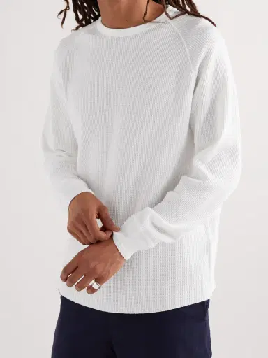 Beams Plus Slim-Fit Waffle-Knit Cotton T-Shirt - Men | Thumbnail 3 Beams Plus Slim-Fit Waffle-Knit Cotton T-Shirt - Men | Thumbnail 3