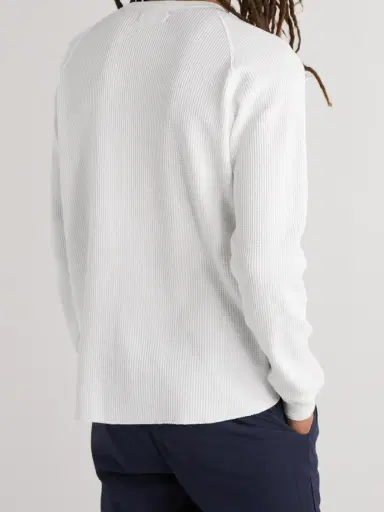 Beams Plus Slim-Fit Waffle-Knit Cotton T-Shirt - Men | Thumbnail 4 Beams Plus Slim-Fit Waffle-Knit Cotton T-Shirt - Men | Thumbnail 4