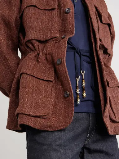 Kartik Research Ranthambore Embellished Linen Jacket - Men | Thumbnail 5 Kartik Research Ranthambore Embellished Linen Jacket - Men | Thumbnail 5