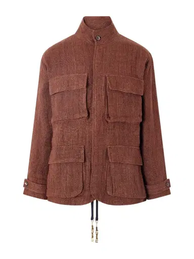Kartik Research Ranthambore Embellished Linen Jacket - Men | Thumbnail 1 Kartik Research Ranthambore Embellished Linen Jacket - Men | Thumbnail 1