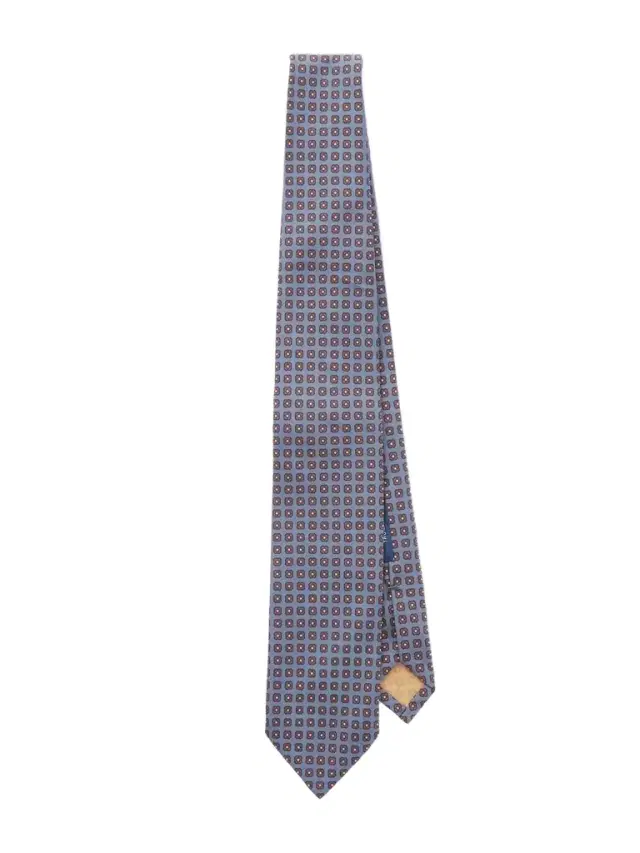 9cm Printed Silk Tie - Men