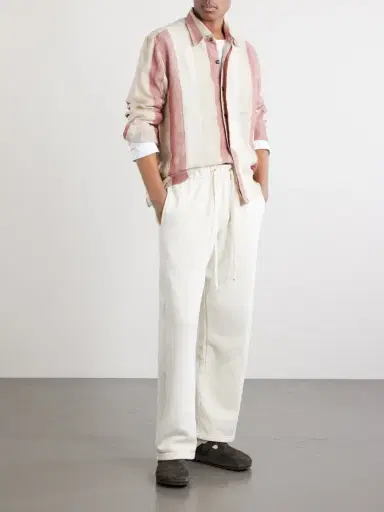Kartik Research Striped Linen-Gauze Shirt - Men | Thumbnail 2 Kartik Research Striped Linen-Gauze Shirt - Men | Thumbnail 2