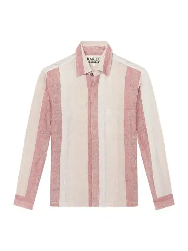 Kartik Research Striped Linen-Gauze Shirt - Men | Thumbnail 1 Kartik Research Striped Linen-Gauze Shirt - Men | Thumbnail 1