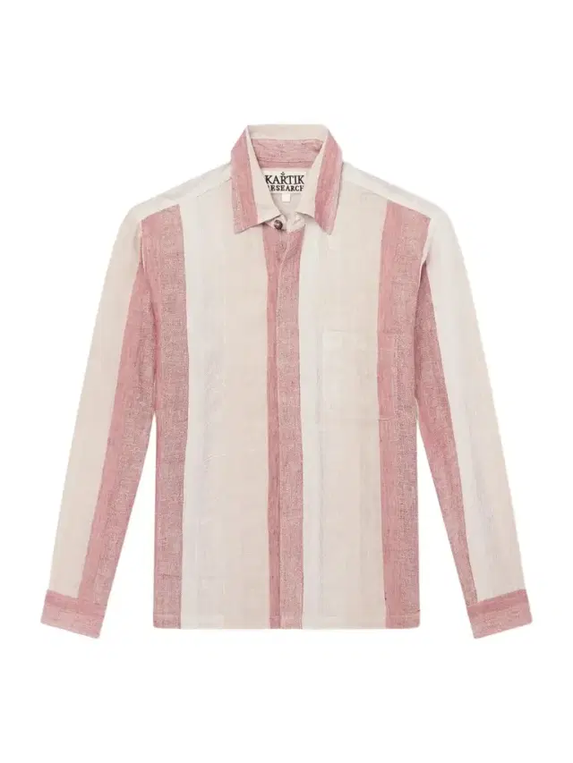 Kartik Research Striped Linen-Gauze Shirt - Men