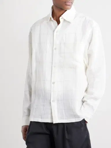 Kartik Research Pataudi Checked Linen Shirt - Men | Thumbnail 3 Kartik Research Pataudi Checked Linen Shirt - Men | Thumbnail 3