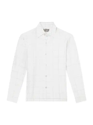 Kartik Research Pataudi Checked Linen Shirt - Men | Thumbnail 1 Kartik Research Pataudi Checked Linen Shirt - Men | Thumbnail 1