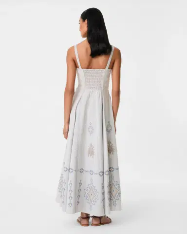 Emporio Sirenuse Elida Dress with Meridiana Embroidery | Thumbnail 4 Emporio Sirenuse Elida Dress with Meridiana Embroidery | Thumbnail 4