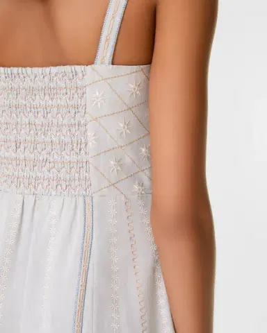 Emporio Sirenuse Elida Dress with Meridiana Embroidery | Thumbnail 5 Emporio Sirenuse Elida Dress with Meridiana Embroidery | Thumbnail 5