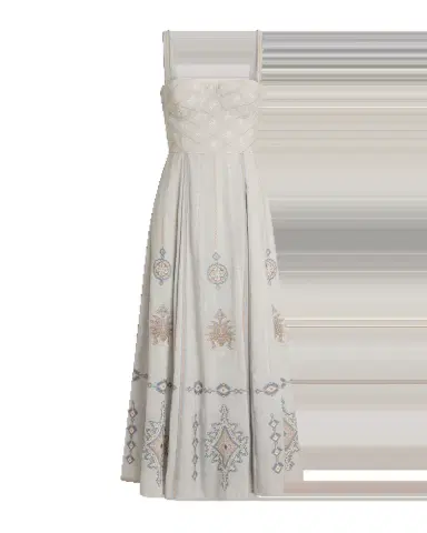 Emporio Sirenuse Elida Dress with Meridiana Embroidery | Thumbnail 7 Emporio Sirenuse Elida Dress with Meridiana Embroidery | Thumbnail 7