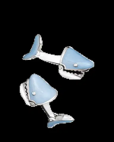 Jan Leslie Movable Shark Face Cuff Links | Thumbnail 2