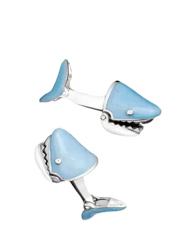 Jan Leslie Movable Shark Face Cuff Links | Thumbnail 1