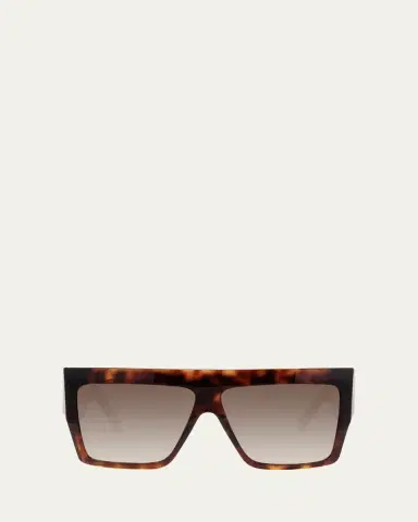 Celine Men's Chunky Rectangle Gradient Havana Sunglasses | Thumbnail 2 Celine Men's Chunky Rectangle Gradient Havana Sunglasses | Thumbnail 2