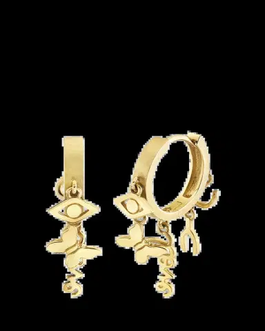 Sydney Evan 14k Yellow Gold Icons Anniversary Huggie Hoop Earrings | Thumbnail 2