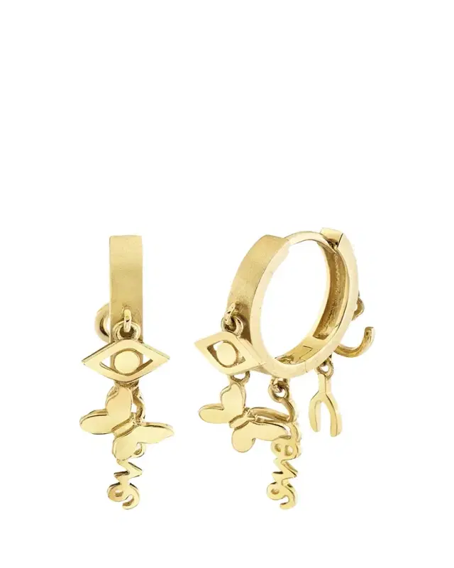 Sydney Evan 14k Yellow Gold Icons Anniversary Huggie Hoop Earrings