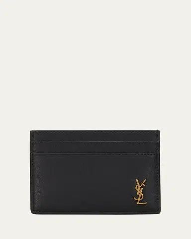 Saint Laurent Cassandre YSL Tiny Monogram Card Case in Smooth Leather | Thumbnail 3 Saint Laurent Cassandre YSL Tiny Monogram Card Case in Smooth Leather | Thumbnail 3