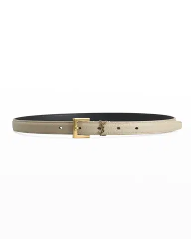 Saint Laurent YSL Calf Leather Belt | Thumbnail 3