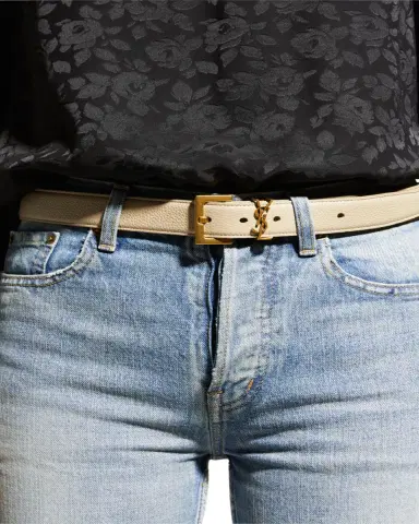 Saint Laurent YSL Calf Leather Belt | Thumbnail 4