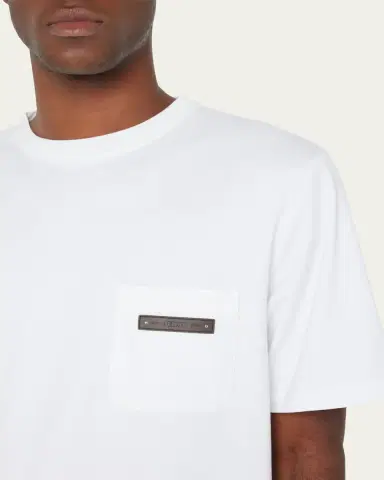 Berluti Men's Leather Tab T-Shirt | Thumbnail 5