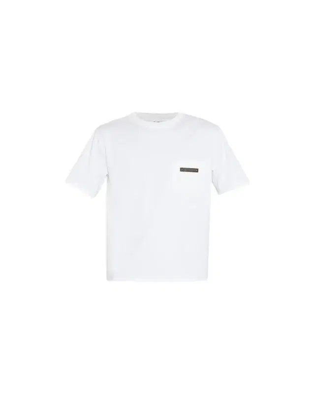 Berluti Men's Leather Tab T-Shirt