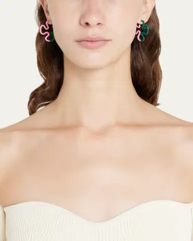 Bea Bongiasca Duo Color Enamel Earrings | Thumbnail 2