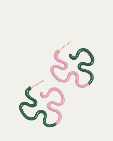 Bea Bongiasca Duo Color Enamel Earrings | Thumbnail 3