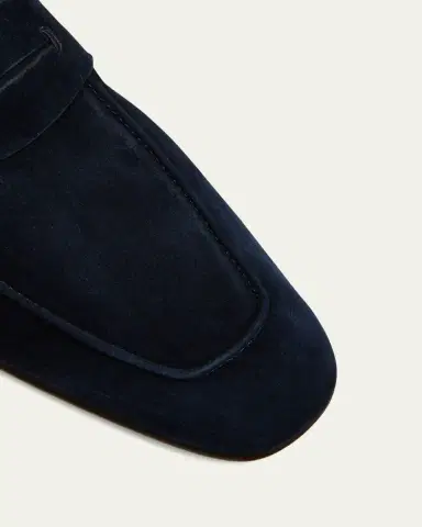 ZEGNA Men's Suede Penny Loafers | Thumbnail 5