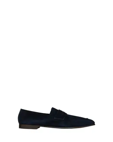 ZEGNA Men's Suede Penny Loafers | Thumbnail 1