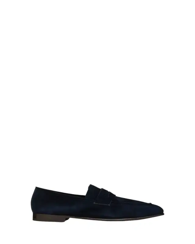 Men's Suede Penny Loafers